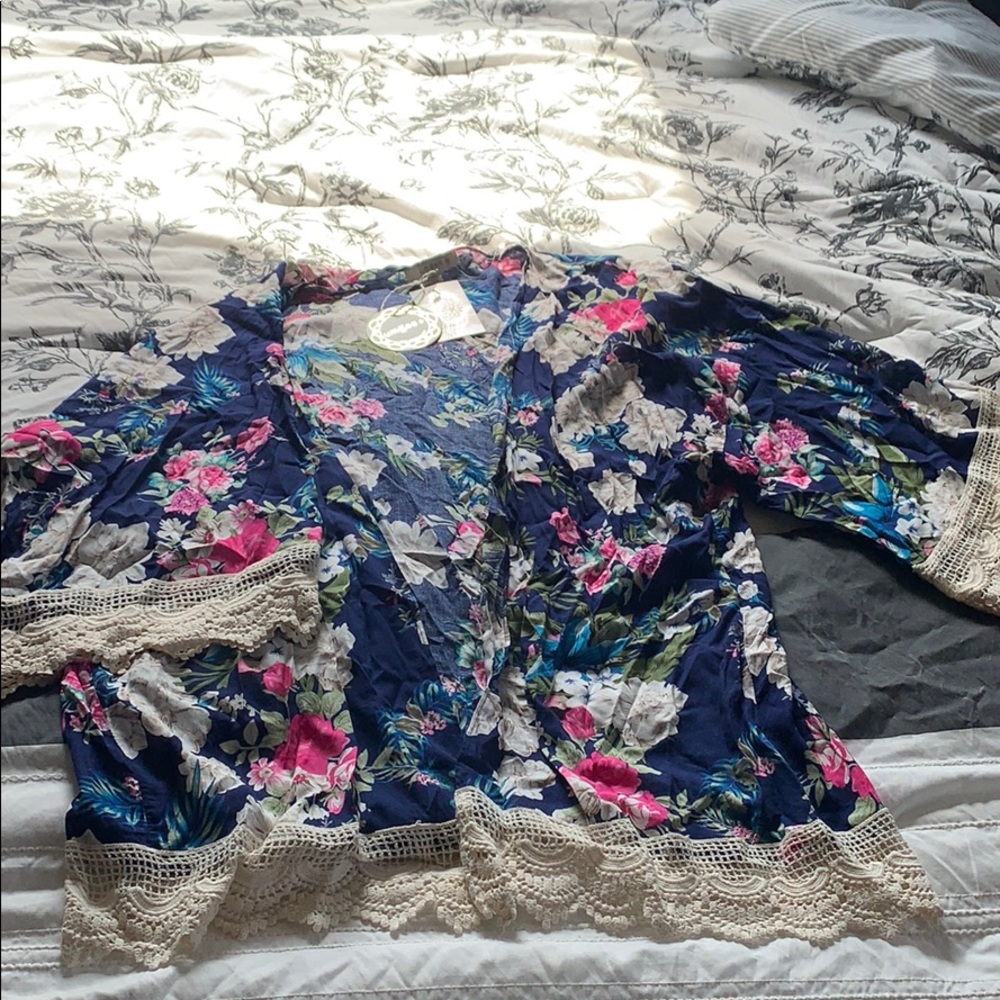 Open cardi/tunic XL